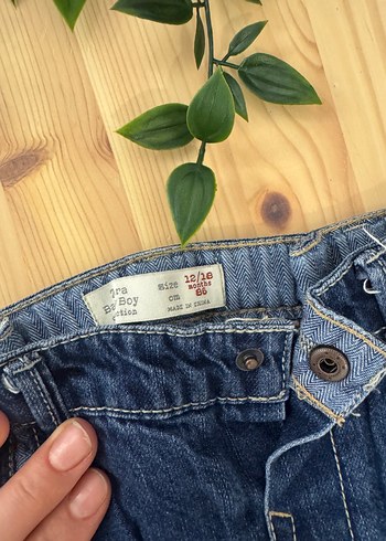 Erkek Çocuk Koyu Mavi Bol Kesim Denim Pantolon - Görsel 2