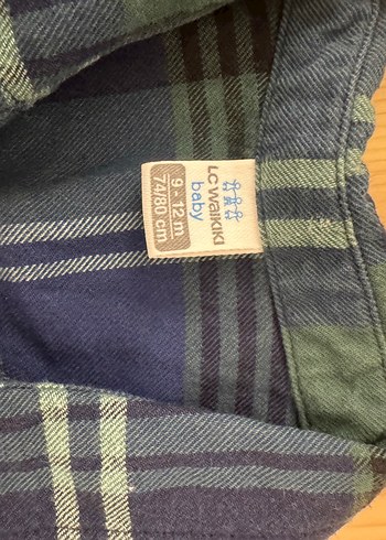 Erkek Çocuk Mavi Ekose Pamuklu Gömlek - Görsel 2