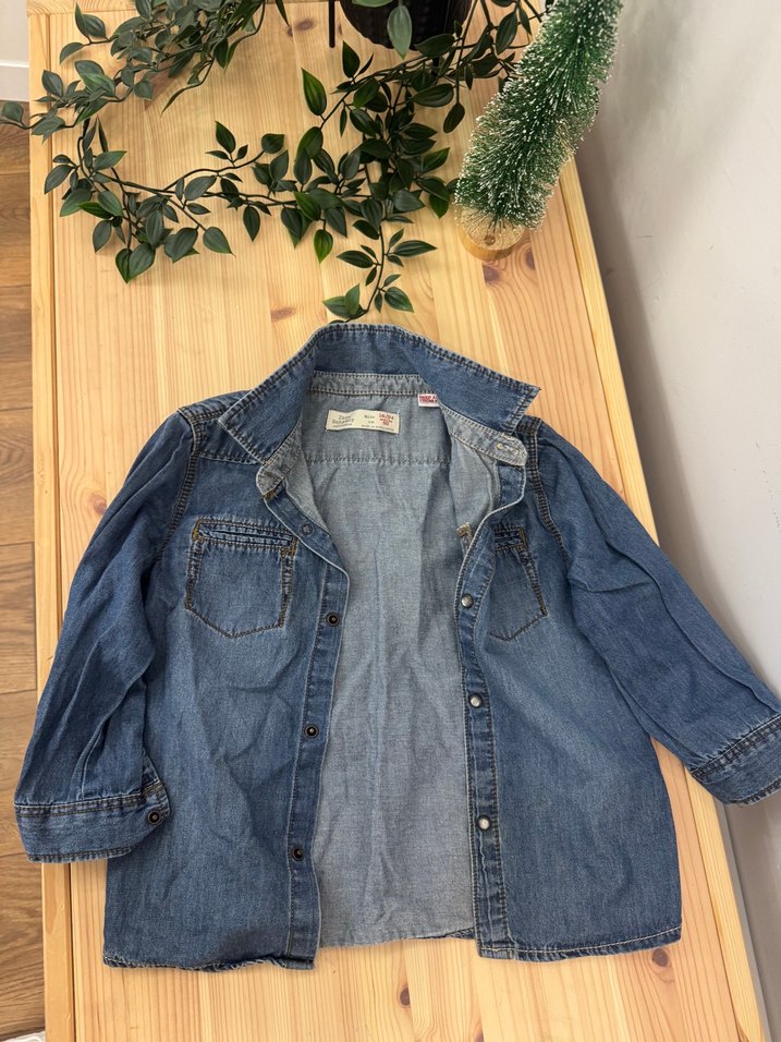 Erkek Çocuk Mavi Ekose Pamuklu Gömlek - Görsel 3