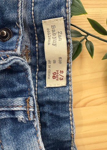 Erkek Çocuk Gri Mavi Kot Pantolon - Görsel 2