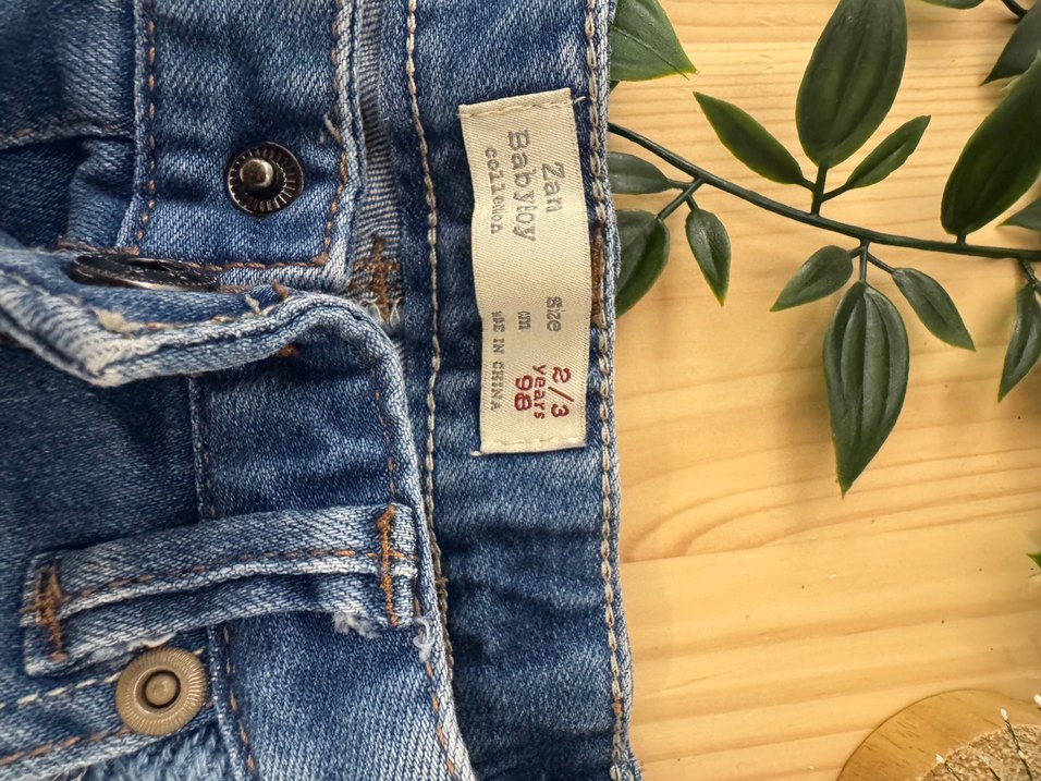 Erkek Çocuk Gri Mavi Kot Pantolon - Görsel 2