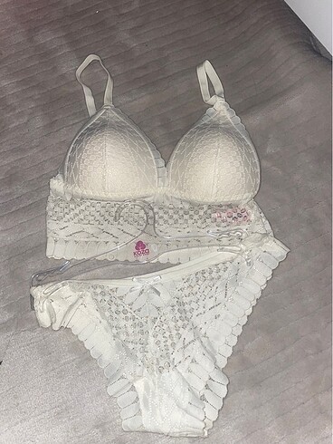 75 beden bralet takım