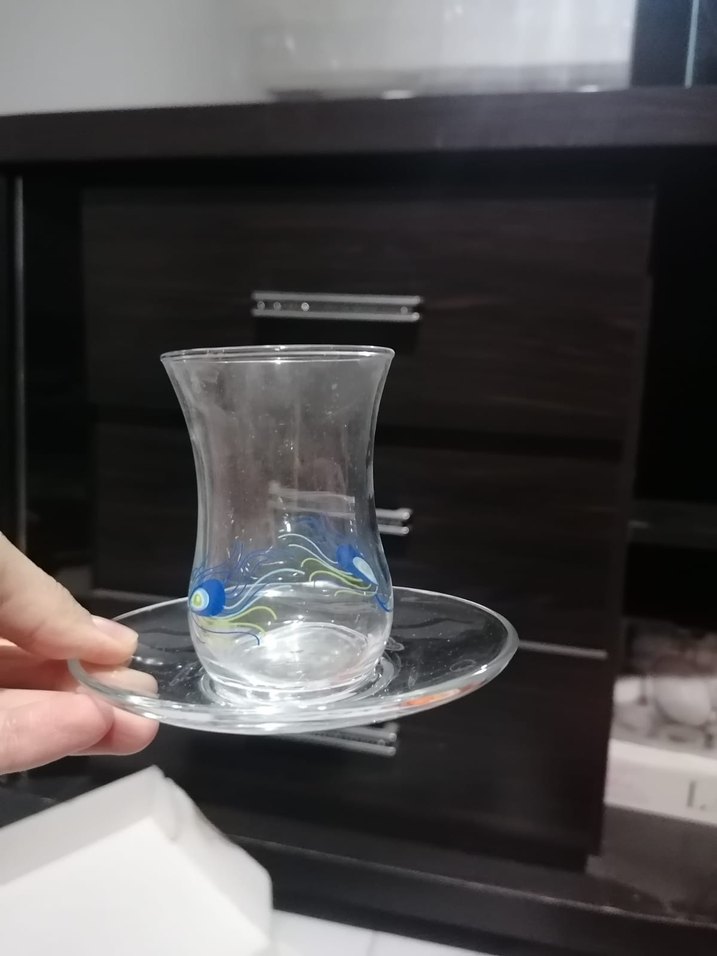 Lav 12 adet 6'lı Çay Bardağı Seti ve Tabak - Görsel 2