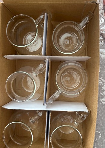 Şeffaf Cam Kulplu Bardak - Görsel 4