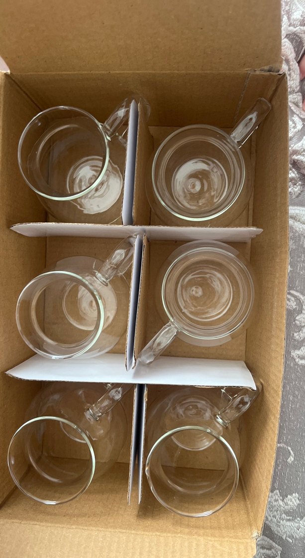 Şeffaf Cam Kulplu Bardak - Görsel 4