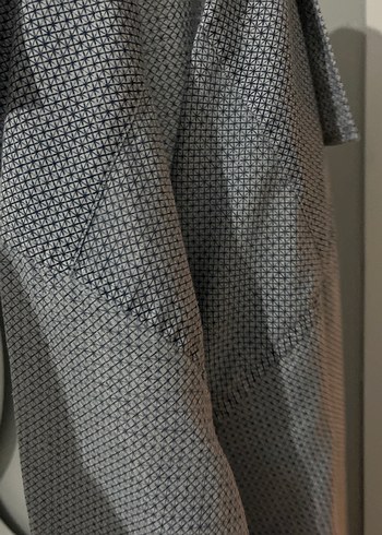 Mavi Desenli uzun Kollu Erkek Gömlek - Görsel 3