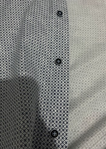 Mavi Desenli uzun Kollu Erkek Gömlek - Görsel 2