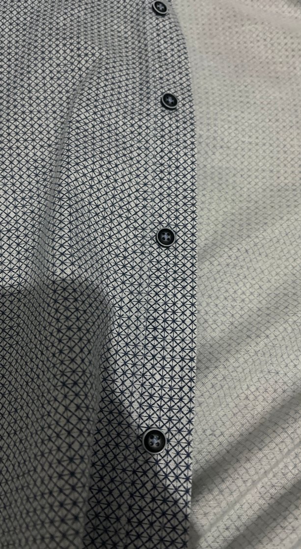 Mavi Desenli uzun Kollu Erkek Gömlek - Görsel 2