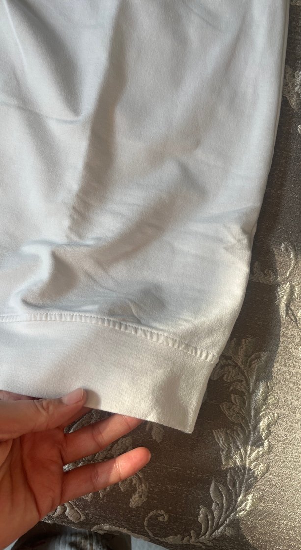 Beyaz Basic Kadın Sweatshirt - Görsel 3