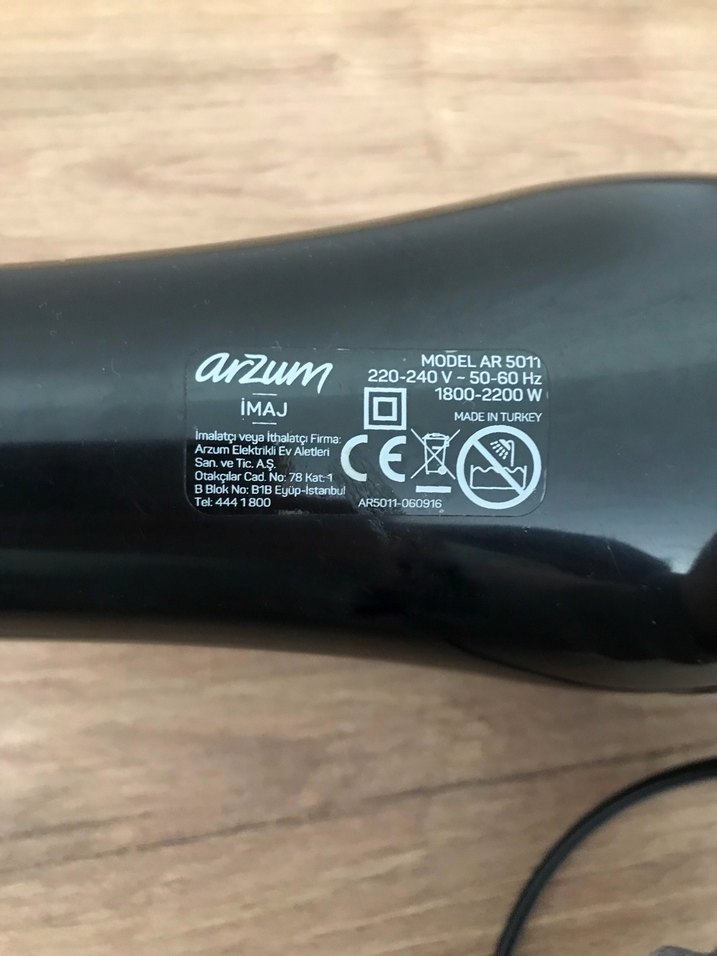 Arzum AR5011 İmaj Saç Kurutma Makinesi (2200W) - Görsel 3