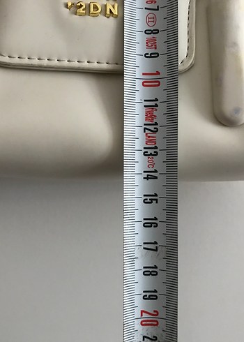 Beyaz Deri Kadın El Çantası - Görsel 3