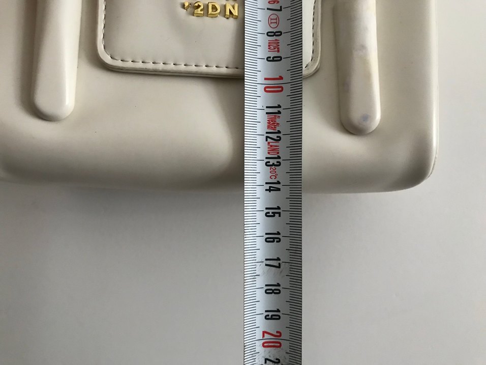 Beyaz Deri Kadın El Çantası - Görsel 3