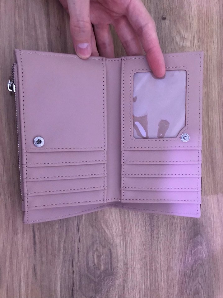 Stradivarius Pastel Renkli Kadın Fermuarlı Clutch Cüzdan - Görsel 3