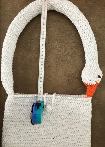 El Örgüsü Ördekli Makrome Çanta - Görsel 5