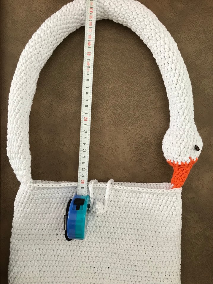 El Örgüsü Ördekli Makrome Çanta - Görsel 5