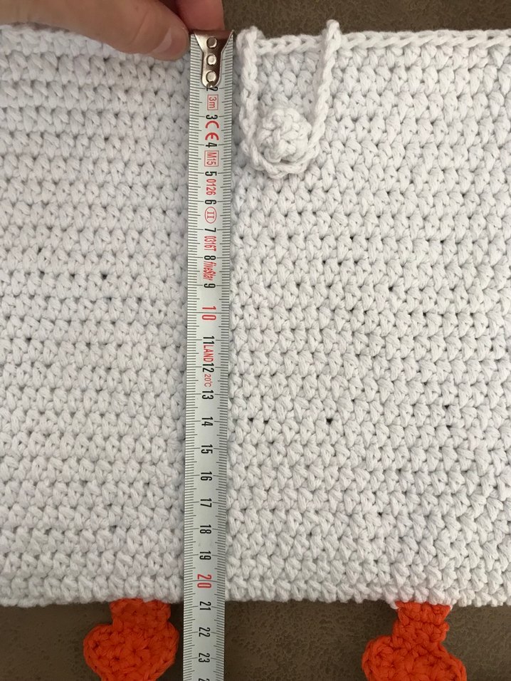 El Örgüsü Ördekli Makrome Çanta - Görsel 4