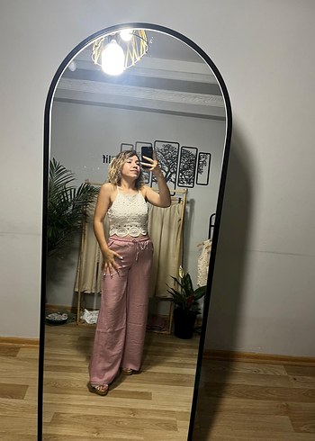 Pembe Bohem Kadın Pantolon