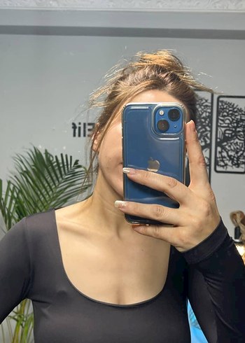 Acıkahve Dar Kesim Uzun Kollu Kadın Bluz - Görsel 2