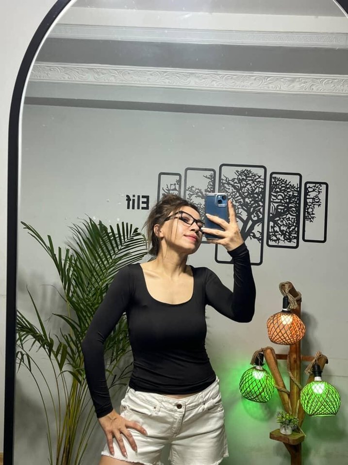 Acıkahve Dar Kesim Uzun Kollu Kadın Bluz - Görsel 3