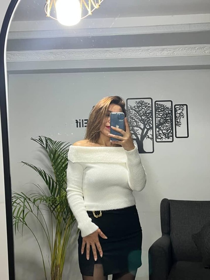 Madonna yaka kazak beyaz - Görsel 3