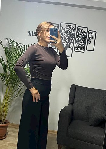 kahve yan büzgülü basıc - Görsel 3