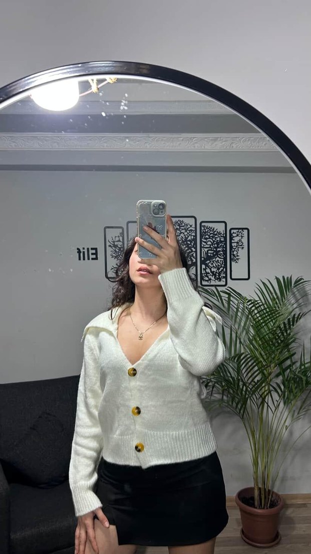 ŞAL YAKA BEYAZ HIRKA - Görsel 2