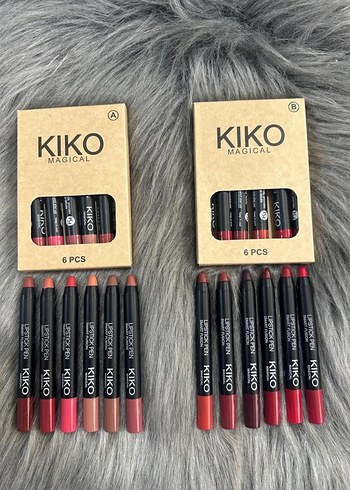 KIKO Çok Renkli 6'lı Dudak Kalemi Seti