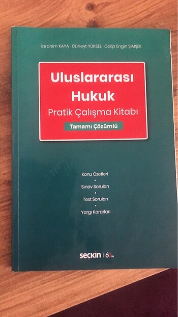 Uluslararası Hukuk Pratik Çalışma Kitabı