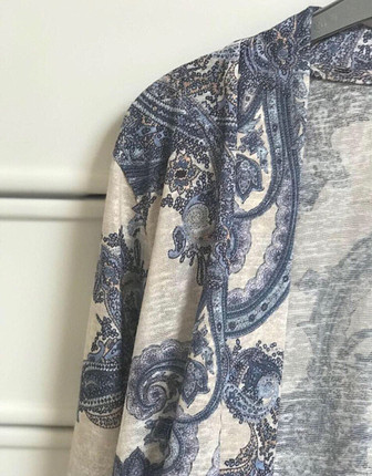 m Beden mavi Renk Mavi beyaz desenli Kimono