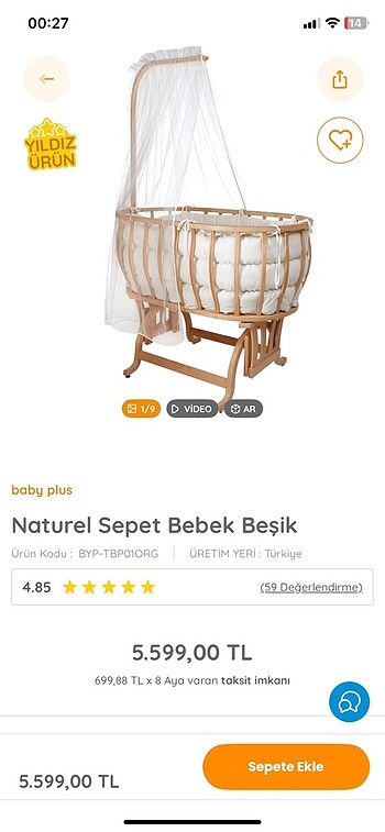 Sallanan beşik
