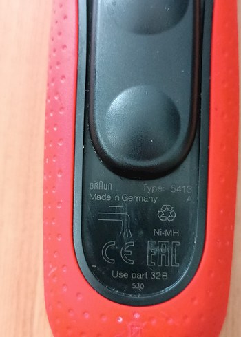 Braun Braun S3 3030s TYPE 5413 Kırmızı Tıraş MakinesiANA MOTORLU GÖVDE