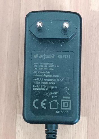 ARÇELİK SD 9961 DİKEY SÜPÜRGE ŞARJ ALETİ