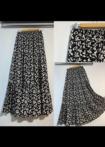 Renkli Pilili Uzun Bohem Etek - Görsel 7