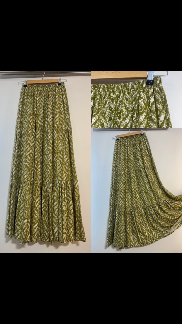 Renkli Pilili Uzun Bohem Etek - Görsel 3