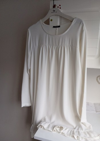 Beyaz Hamile ve Emzirme Gecelik - Görsel 2