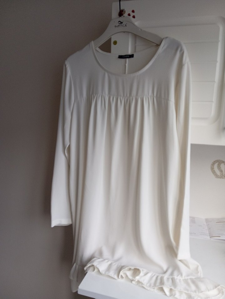 Beyaz Hamile ve Emzirme Gecelik - Görsel 2