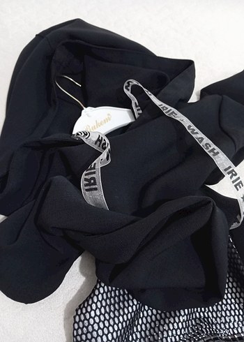 Siyah Kapüşonlu Kadın Sweatshirt - Görsel 3