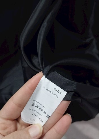 Siyah Şişme Kadın Kışlık Ceket - Görsel 6