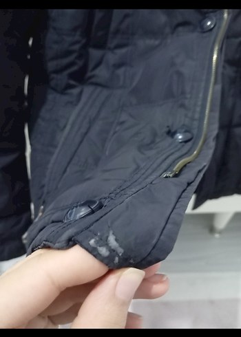 Siyah Erkek Midi Boy Fermuarlı Ceket - Görsel 4