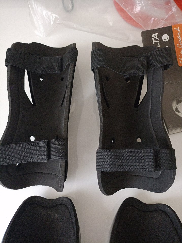 Siyah ve Gri Biker Diz Koruyucu Seti - Görsel 5