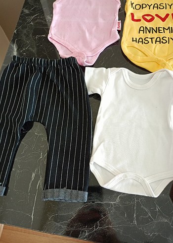 Beyaz Kolsuz Bebek Kıyafet Seti - Görsel 9