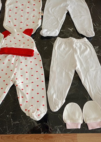 Beyaz Kolsuz Bebek Kıyafet Seti - Görsel 7