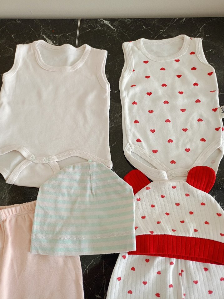 Beyaz Kolsuz Bebek Kıyafet Seti - Görsel 5