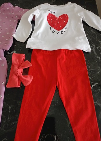 Çiçek Desenli Uzun Kollu Bebek Takımı - Görsel 5