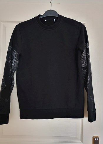 erkekSiyah Uzun Kollu Sweatshirt - Görsel 5