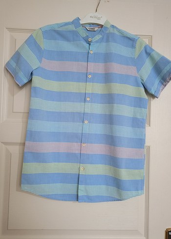 Çocuk Çok Renkli Kısa Kollu Gömlek - Görsel 2