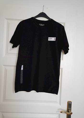 Siyah Baskılı Erkek Tişört - Görsel 2