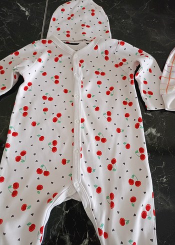 Kız Bebek Baskılı Pamuklu Tulumlar - Görsel 3