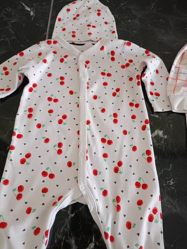 Kız Bebek Baskılı Pamuklu Tulumlar - Görsel 3