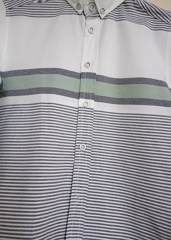 Erkek Çocuk Uzun Kollu Çizgili Gömlek - Görsel 3